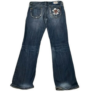MEK distressed boot cut jeans Medium Wash Women’s Size 27